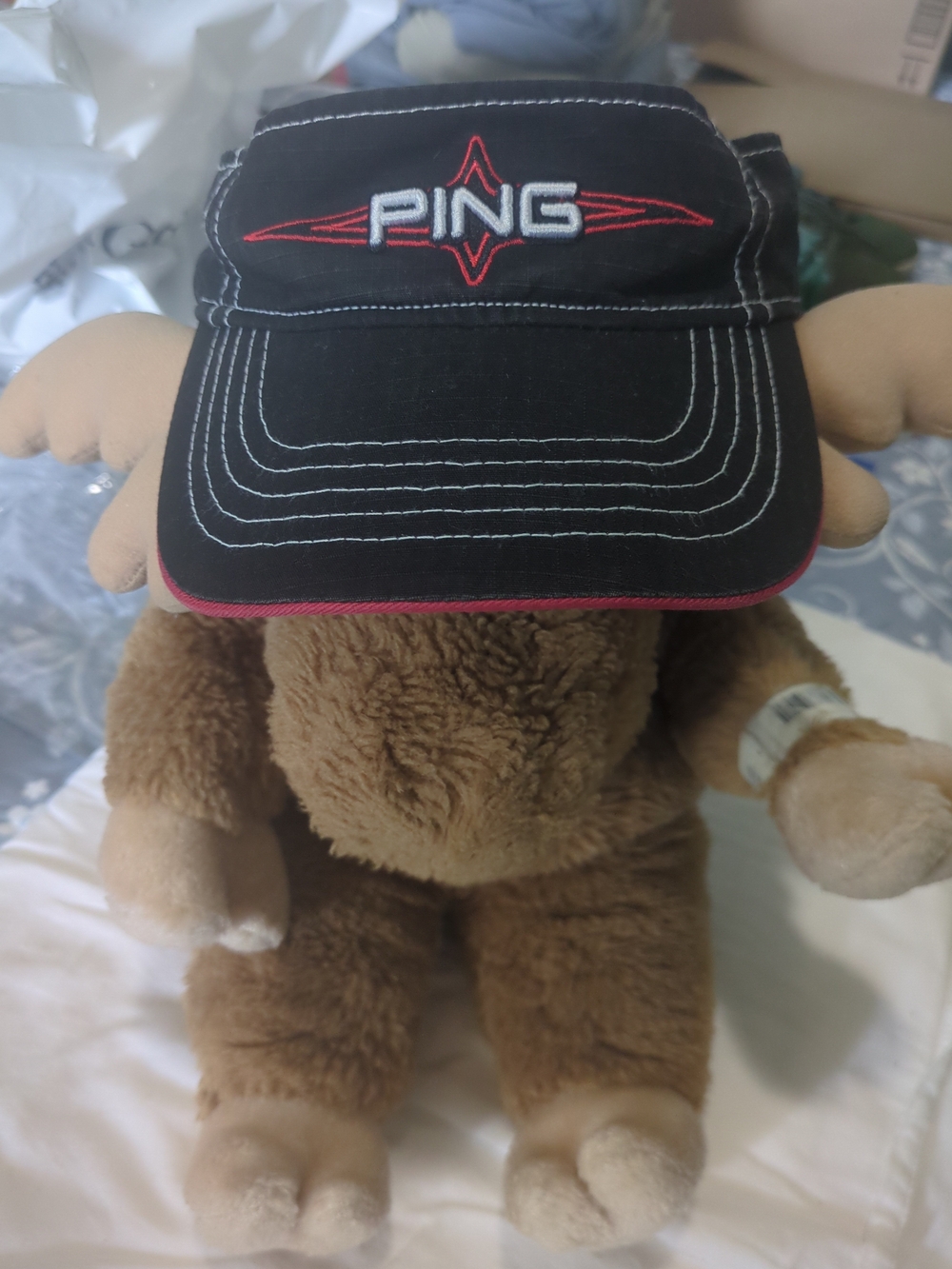 PING Black and Red Visor - Golf Performance Sun Visor